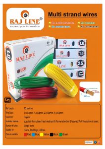 Read more about the article High Quality Multi Strand Copper Wires – Rajline Electrical Wires for Home & Office Wiring